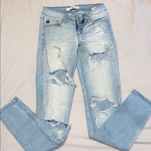 distressed jeans